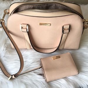 Kate Spade blush color purse and wallet set